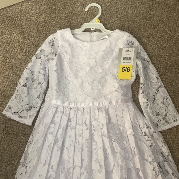 Girls White Dress - Picture 3 of 6